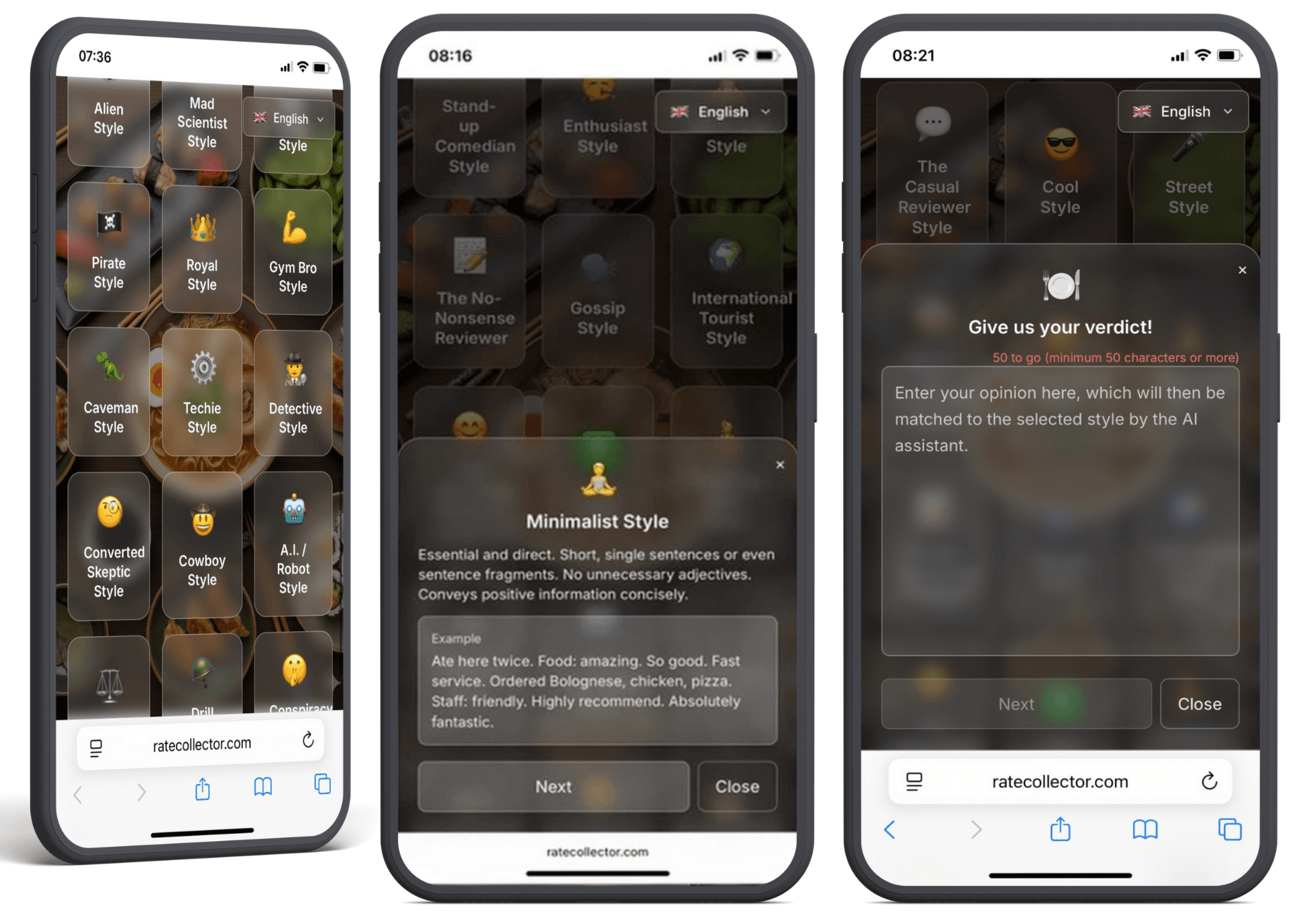 AI Review Assistants screenshot