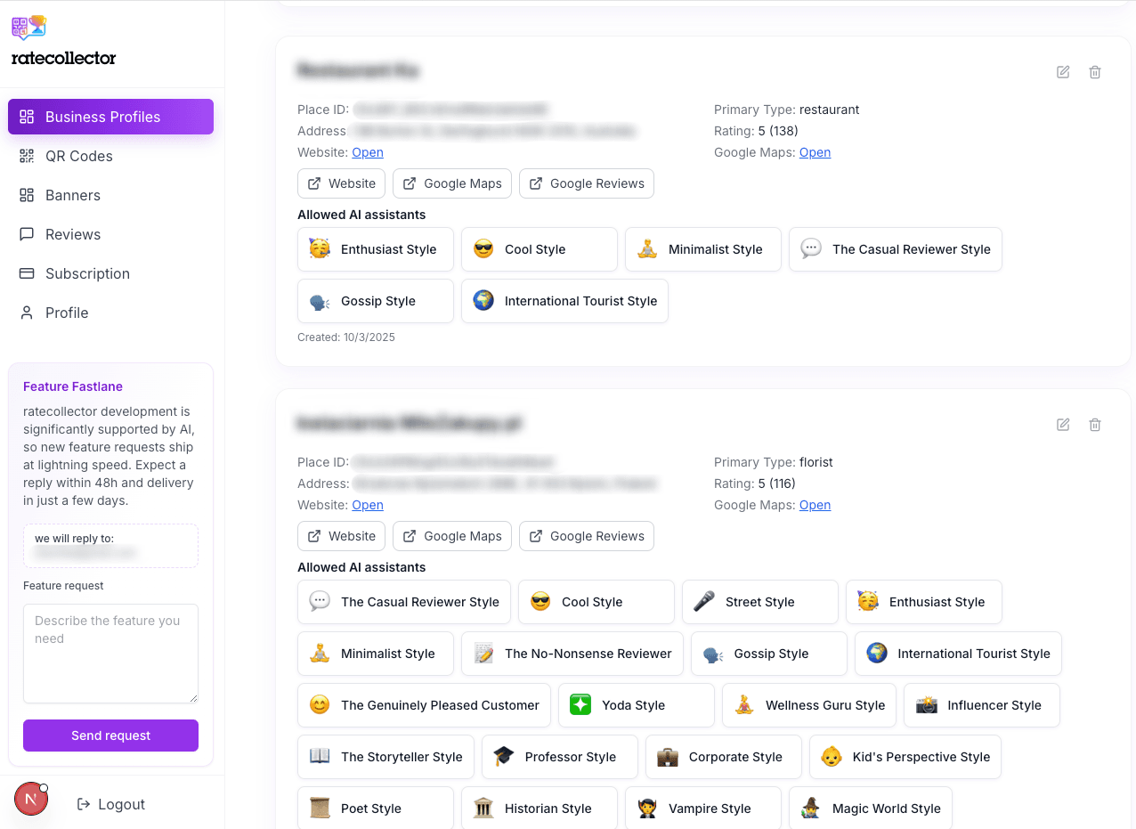 Multi-Business Management screenshot